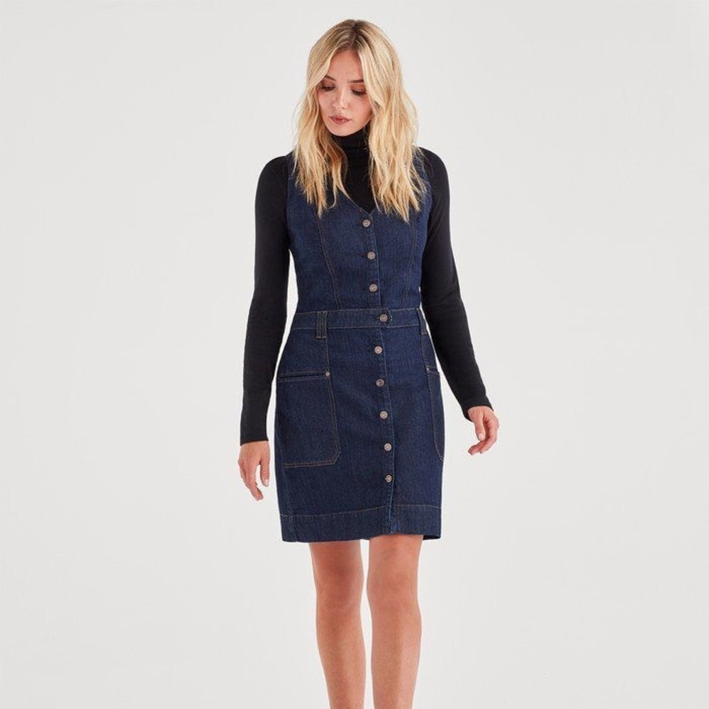7 For All Mankind Denim Mini Dress